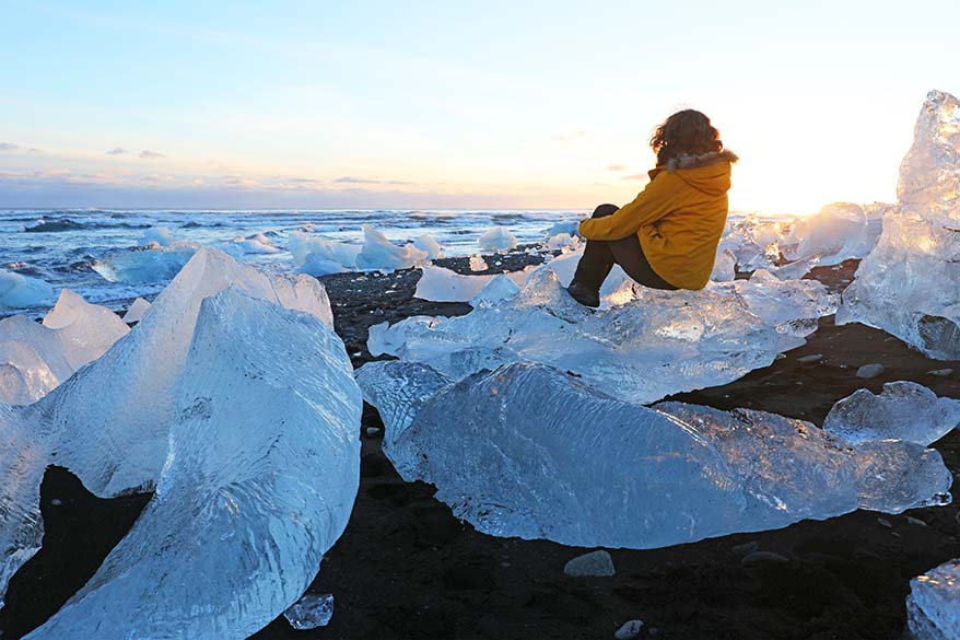 Diamond Beach in Iceland - Full Suitcase family travel blog