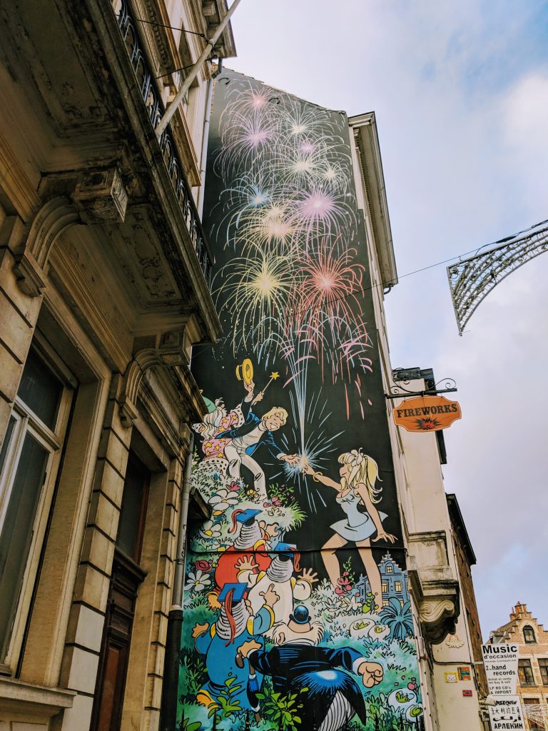 Brussels Comic Strip Mural: Olivier Rameau