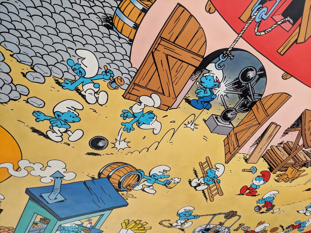 Brussels Comic Strip Mural: Smurfs