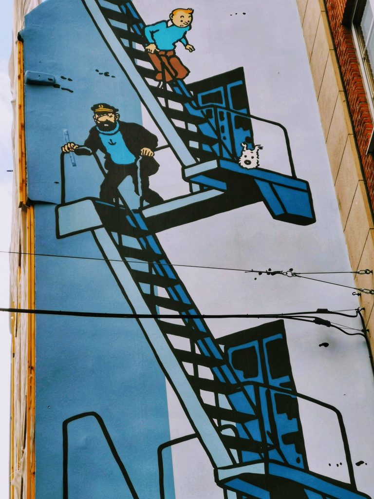 Brussels Comic Strip Mural: Tintin